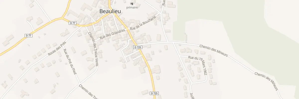 Plan du 21 Rte de Charbonnier à Beaulieu