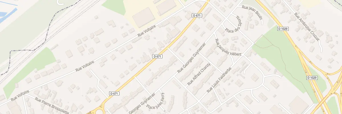 Plan du 2 Rue Casimir Périer à Gauchy