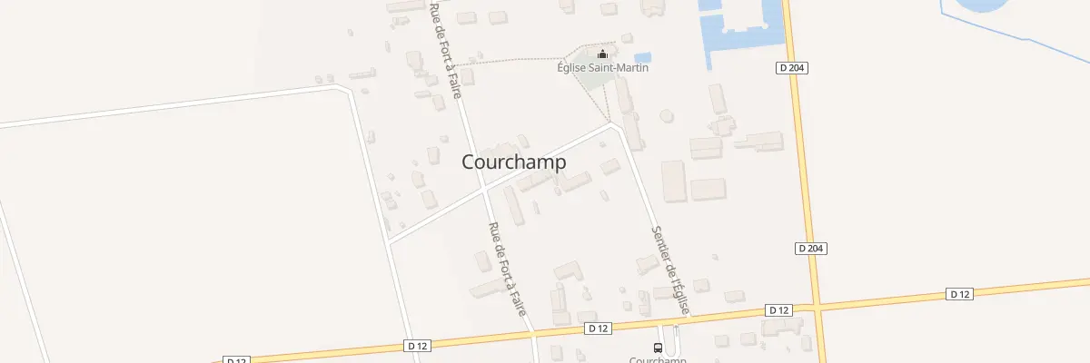 Plan du 4 Rue de l’Eglise à Courchamp