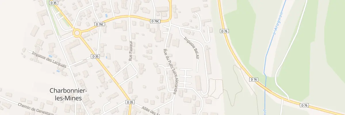 Plan du 1 Rue du Puits St Alexandre à Charbonnier-les-Mines