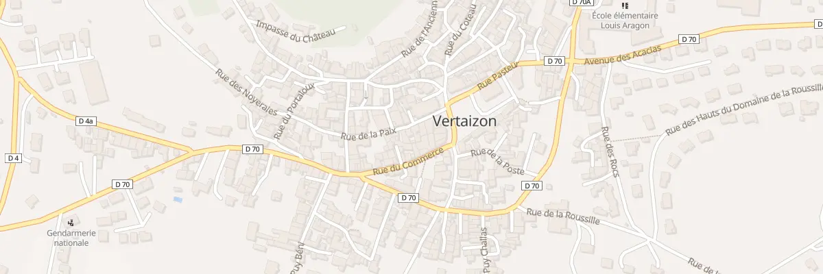 Plan du 9 Rue de la Paix à Vertaizon