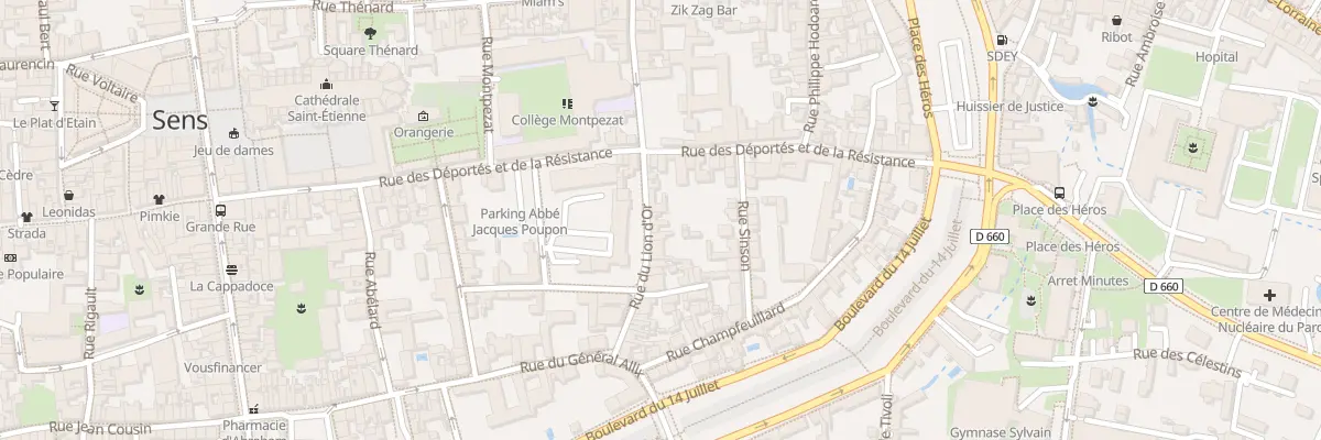 Plan du 48 Rue du Lion d’Or à Sens