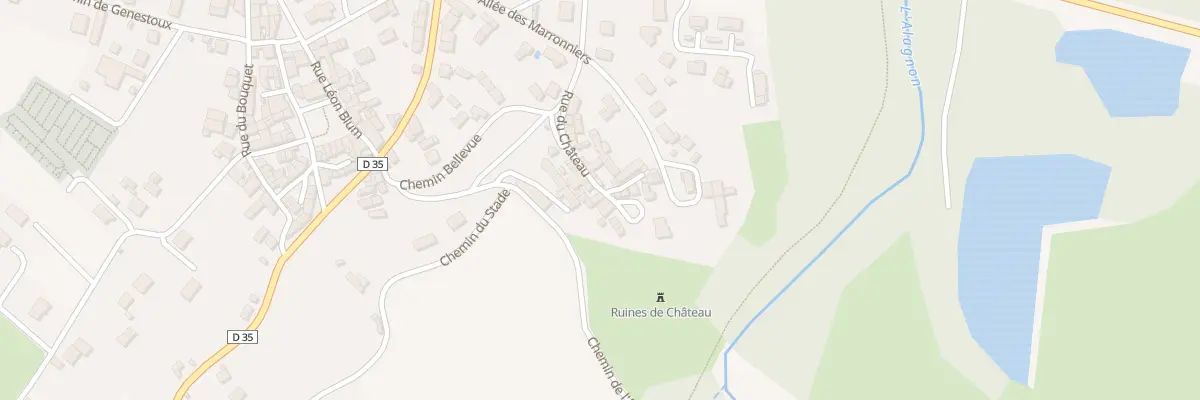 Plan du 12 Rue du Chateau à Charbonnier-les-Mines