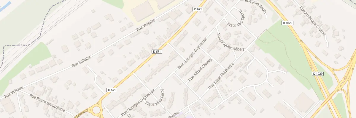 Plan du 4 Rue Casimir Périer à Gauchy