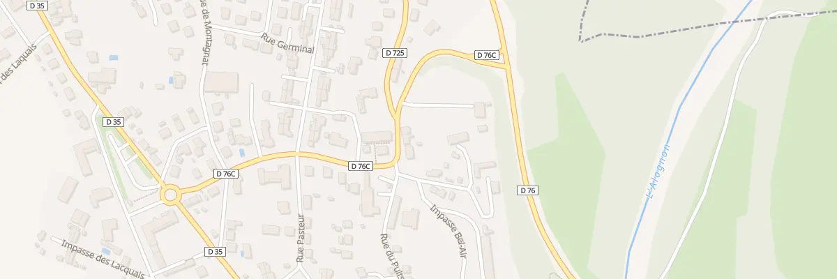 Plan du 22 Av Jean Jaures à Charbonnier-les-Mines