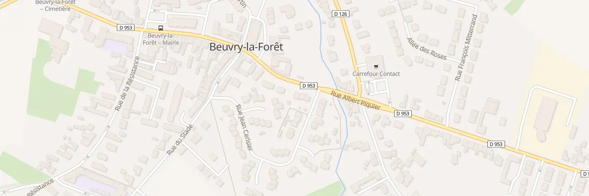 Plan du 1410 Rue Albert Ricquier à Beuvry-la-Forêt