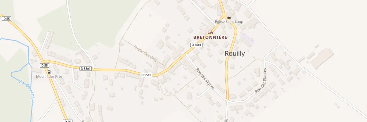 Plan du 13 Rue Grande à Rouilly