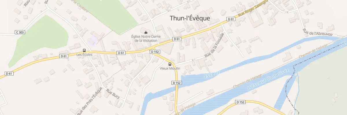 Plan du 2 Rue de la Fossade à Thun-l’Évêque