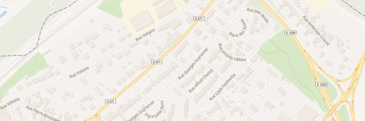 Plan du 1 Rue Casimir Périer à Gauchy