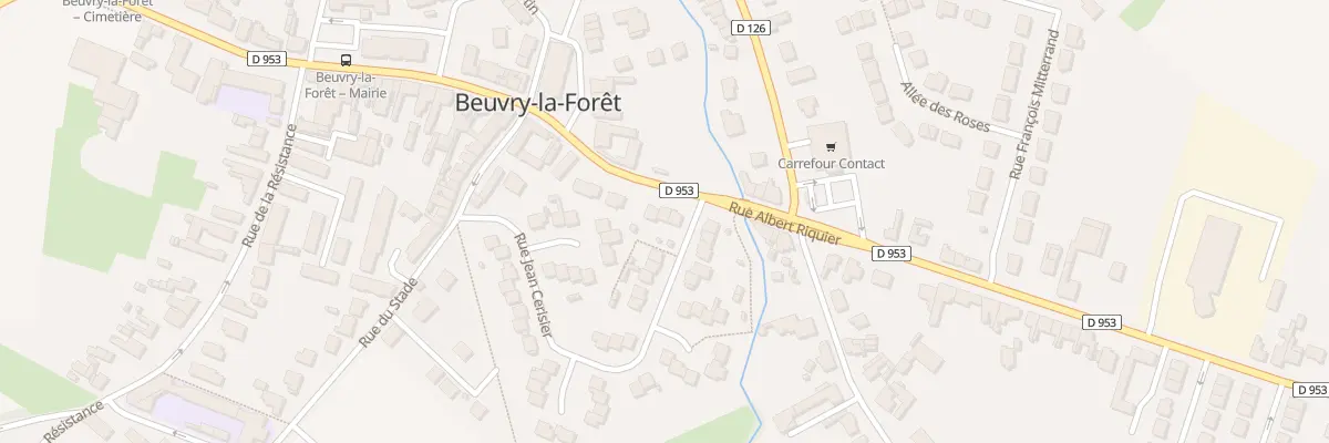 Plan du 1418 Rue Albert Ricquier à Beuvry-la-Forêt