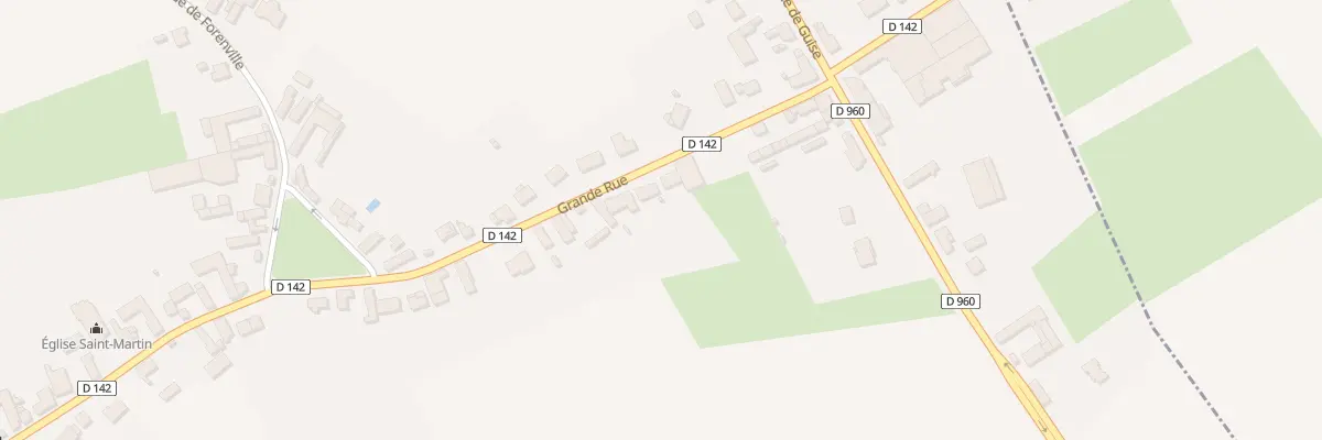 Plan du 5 Gr Gd Rue à Séranvillers-Forenville