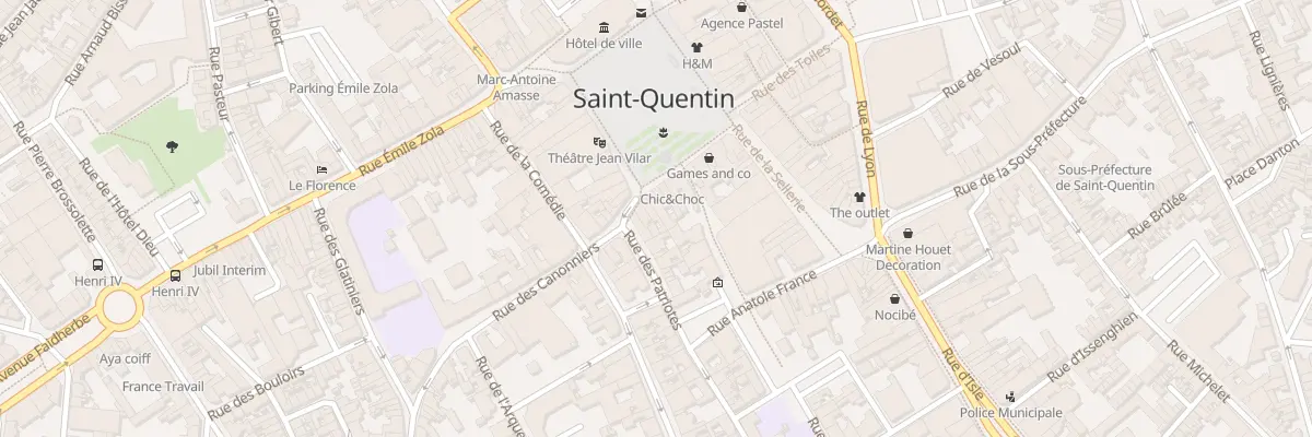 Plan du 25 Pl de l’Hôtel de Ville à Saint-Quentin