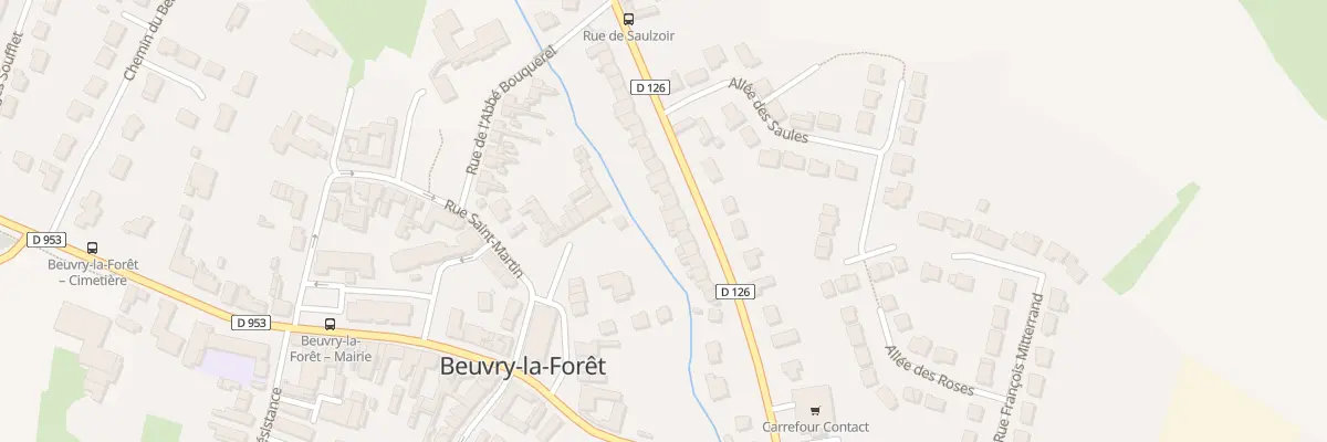 Plan du 189 Rue de Saulzoir à Beuvry-la-Forêt