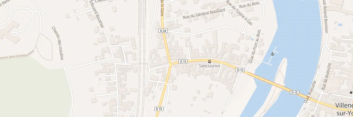 Plan du 44 Fg Saint Laurent à Villeneuve-sur-Yonne