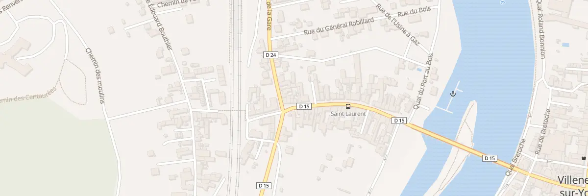 Plan du 42 Fg Saint Laurent à Villeneuve-sur-Yonne