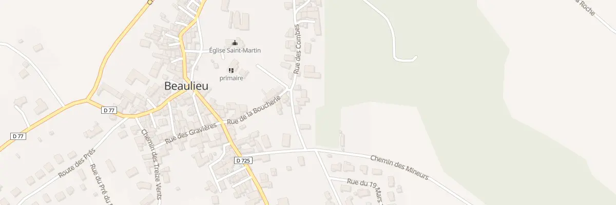 Plan du 6 Rue des Combes à Beaulieu
