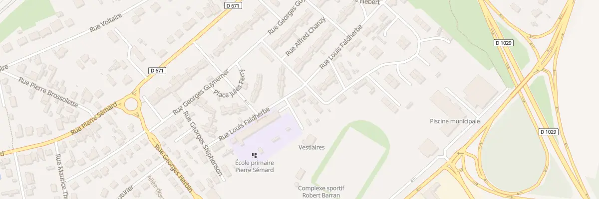 Plan du 8 Rue Faidherbe à Gauchy