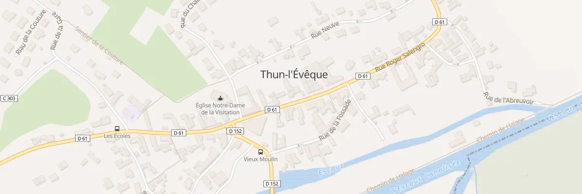 Plan du 414 Rue Roger Salengro à Thun-l’Évêque