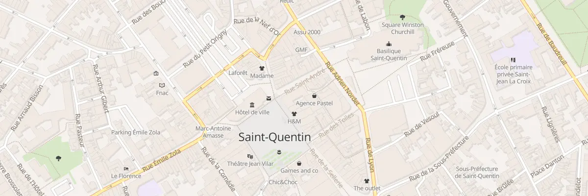 Plan du 12 Rue Saint André à Saint-Quentin