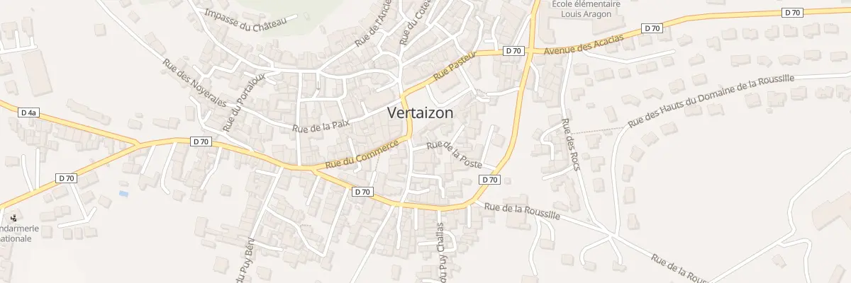 Plan du 3 Rue de la Poste à Vertaizon