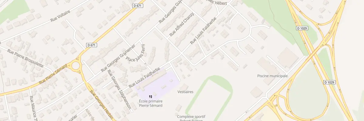 Plan du 10 Rue Faidherbe à Gauchy