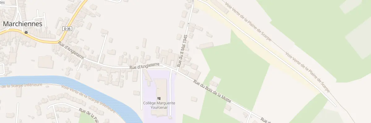 Plan du 6 Rue du Huit Mai 1945 à Marchiennes