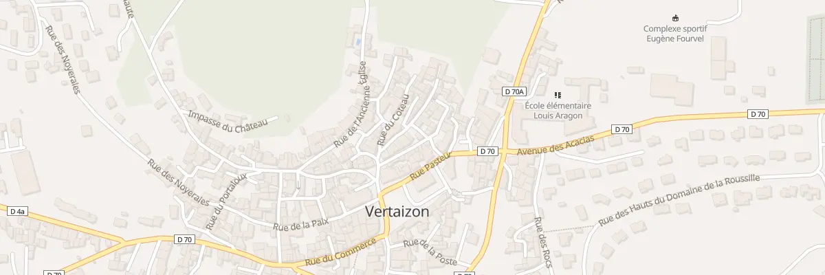 Plan du 9 Rue des Combattants à Vertaizon