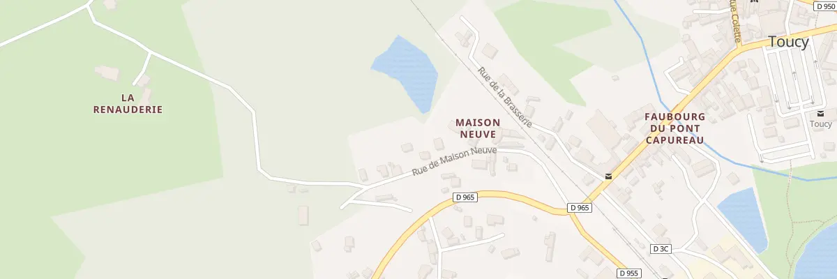 Plan du 14 Rue Maison Neuve à Toucy