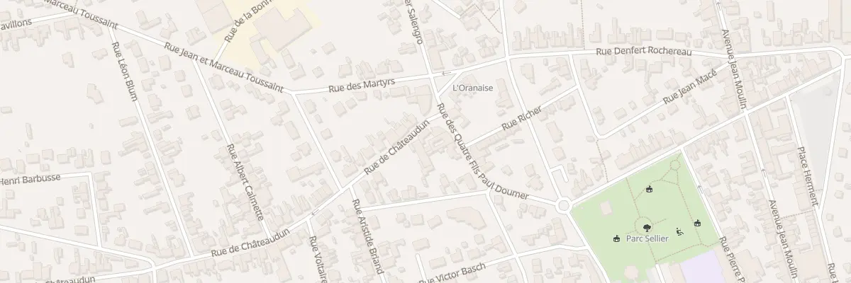 Plan du 1 Rue de Châteaudun à Tergnier