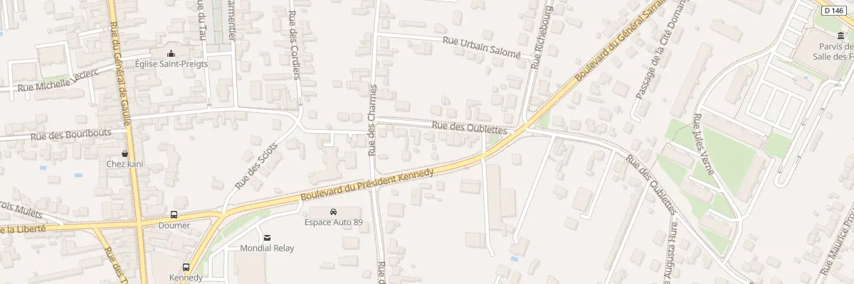 Plan du 6 Rue des Oublettes à Sens