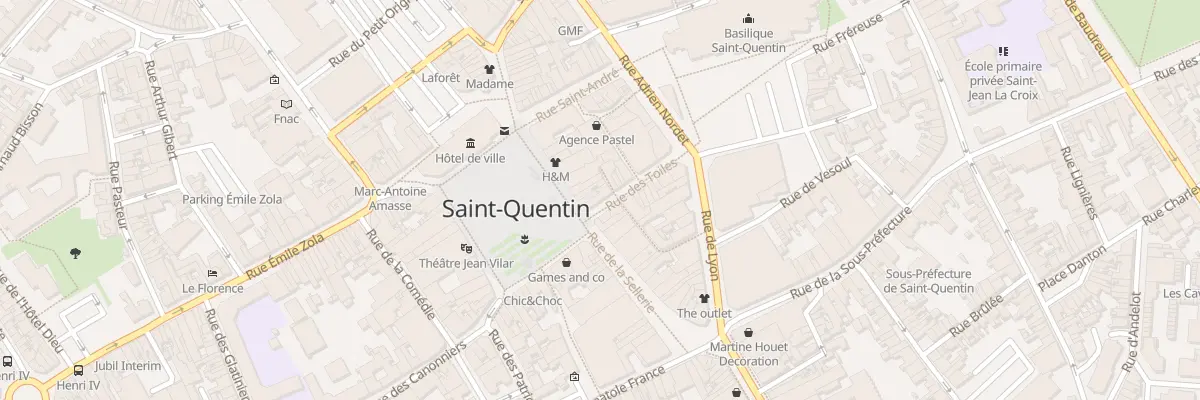 Plan du 5 Rue des Toiles à Saint-Quentin