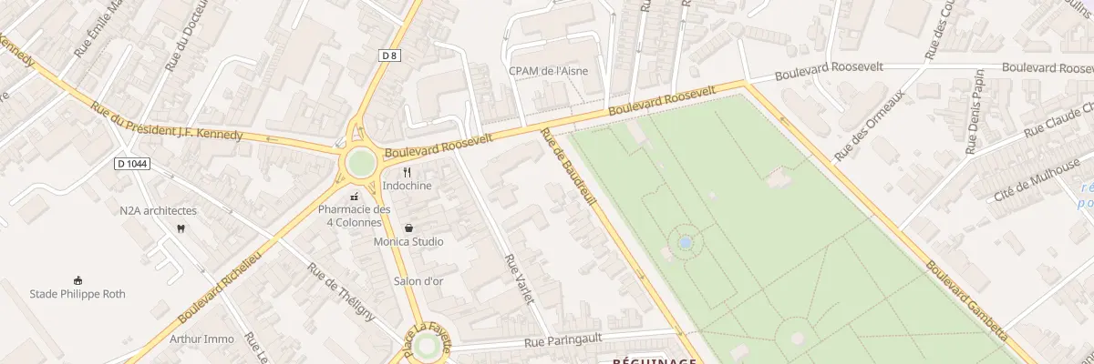 Plan du 2 Rue de Baudreuil à Saint-Quentin
