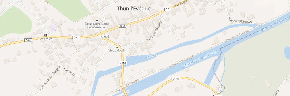 Plan du 59 Rue de la Fossade à Thun-l’Évêque