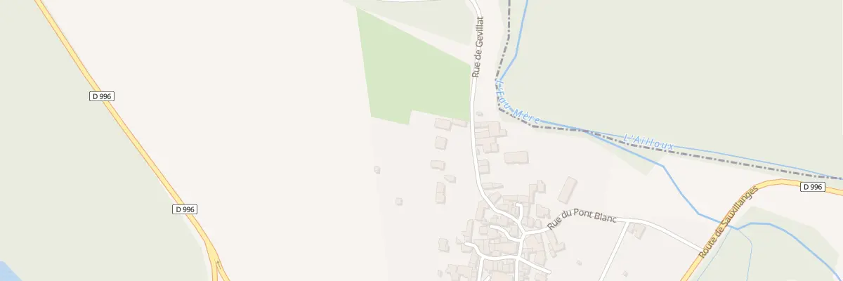 Plan du 11 Rue de Gevillat à Parentignat
