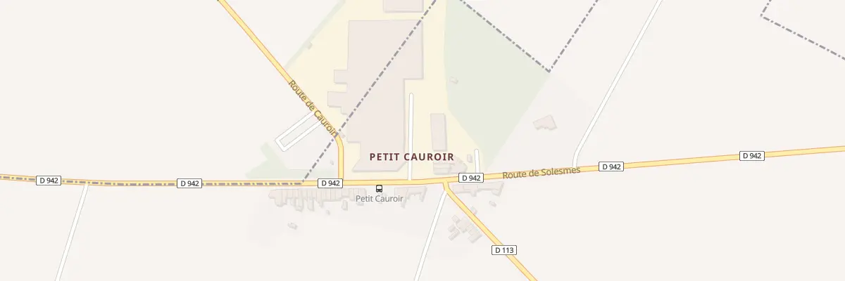 Plan du 8 Rte de Solesmes à Cauroir