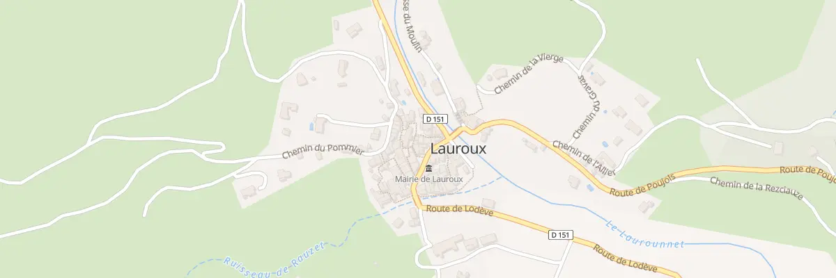 Plan du 5037 Le Village à Lauroux