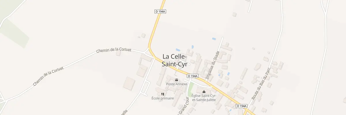 Plan du 1 Rue de l’Eglise à La Celle-Saint-Cyr