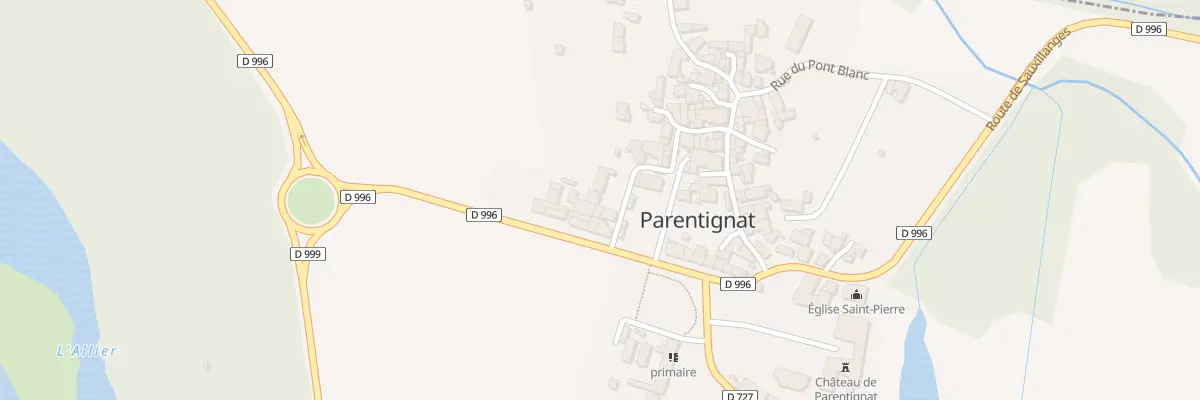 Plan du 1 Rue de la Distillerie à Parentignat