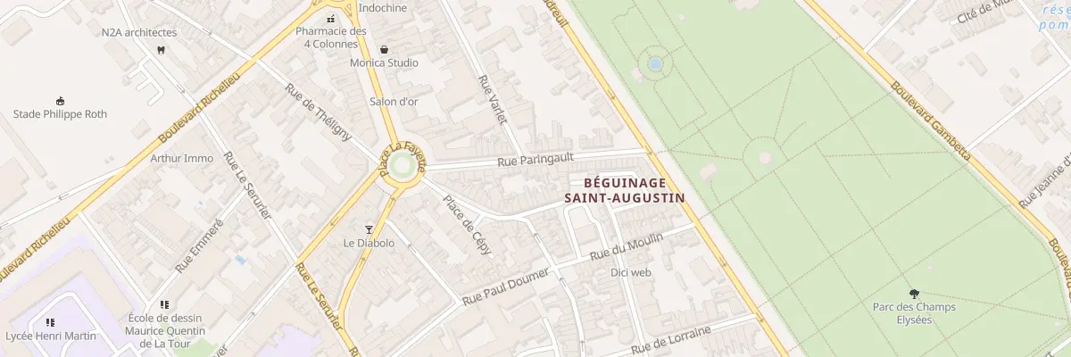 Plan du 14B Rue Paringault à Saint-Quentin