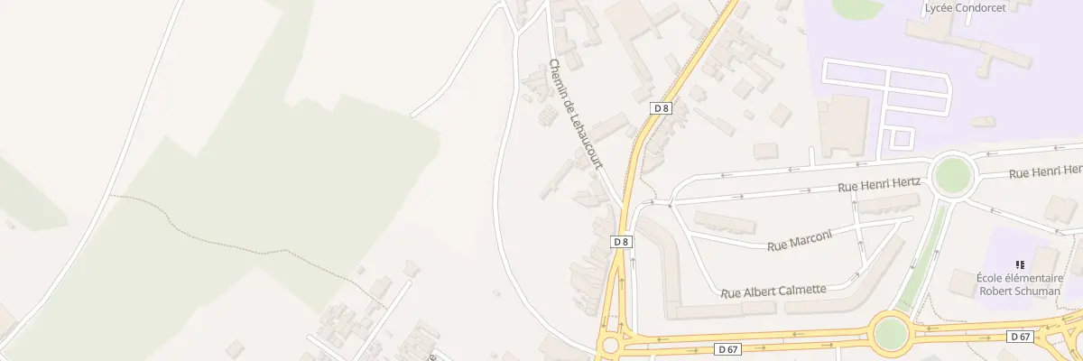 Plan du 9B Che de Lehaucourt à Saint-Quentin