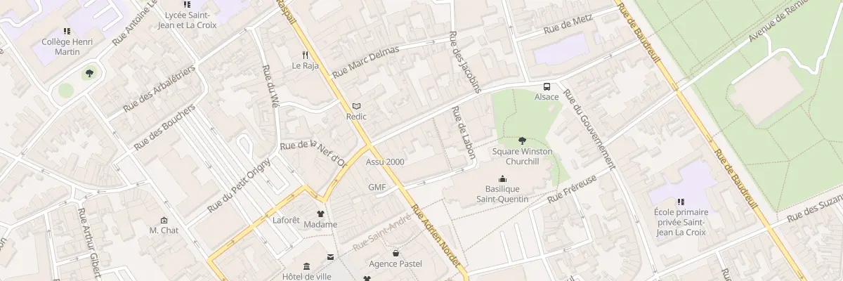 Plan du 10 Rue du Gouvernement à Saint-Quentin