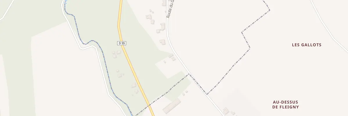 Plan du 20 Rte du Grand Fleigny à Rouilly