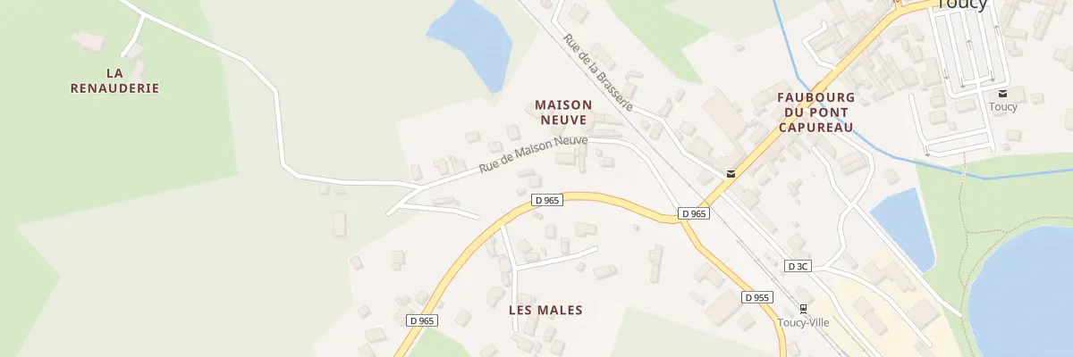 Plan du 2 Rte de Mézilles à Toucy
