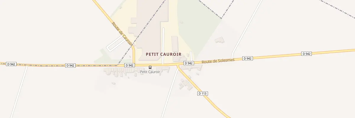 Plan du 14 Rte de Solesmes à Cauroir