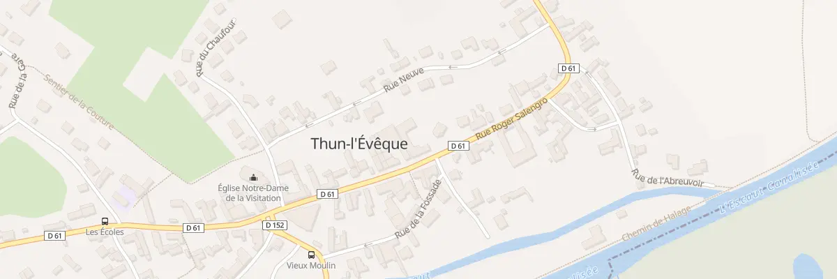 Plan du 492 Rue Roger Salengro à Thun-l’Évêque
