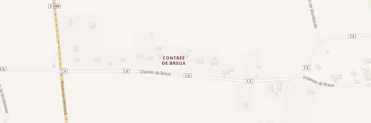 Plan du 25 Che de Breux à Saint-Pourçain-sur-Sioule