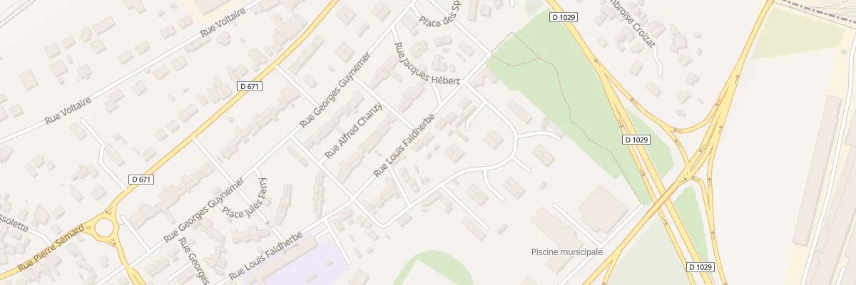 Plan du 22 Rue Faidherbe à Gauchy
