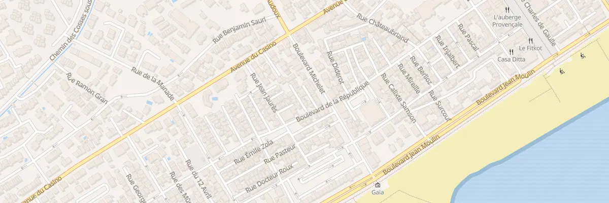 Plan du 2B Rue Mirabeau à Valras-Plage