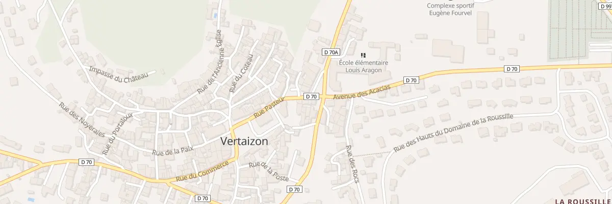 Plan du 8 Rue Pasteur à Vertaizon