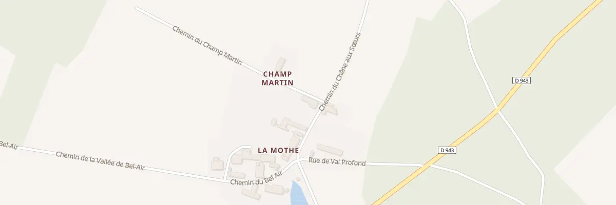 Plan du 7 Che du Chene aux Soeurs à Béon